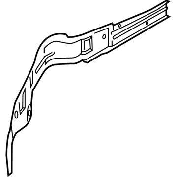 BMW 41-00-7-499-095 END PLATE, SIDE MEMBER, LEFT