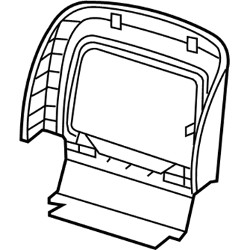 Nissan 87640-9N00B Board Assy-Front Seat Back