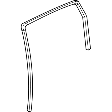 GM 96583071 Weatherstrip, Rear Side Door Window