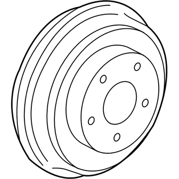 Honda 42610-TR0-A50 Drum, Rear Brake