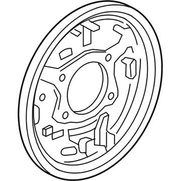 Honda 43120-SNA-A01 Plate, Left Rear Brake Back