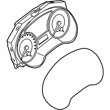 Nissan 24810-9AM0D Instrument Speedometer Cluster