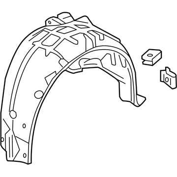 Honda 74552-TBG-A00 Fender R, RR. Inn