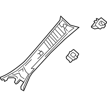 Lexus 62220-24071-B3 GARNISH Assembly, Front Pillar