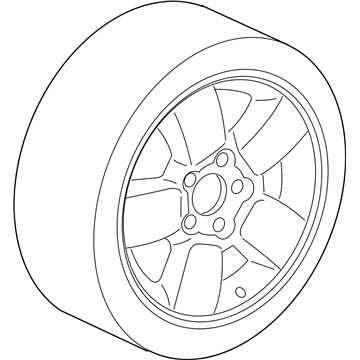 Mopar 1DZ00SZ0AA Rim Aluminum Wheel