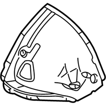 BMW 41-14-8-203-423 Section Of Left Front Wheel Housing