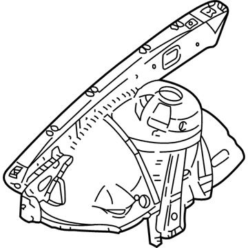 BMW 41-14-8-222-125 Front Left Wheelhouse