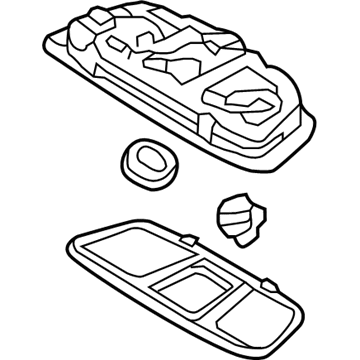 Hyundai 92860-3V500-RA5 Rear Personal Lamp Assembly