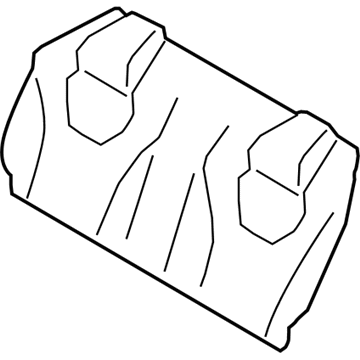 Infiniti 88611-5CA0A Pad Assy-Back, Rear Seat