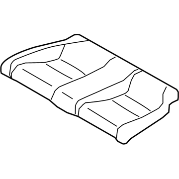 Infiniti 88305-5CA0A Pad Assy-Cushion, Rear Seat