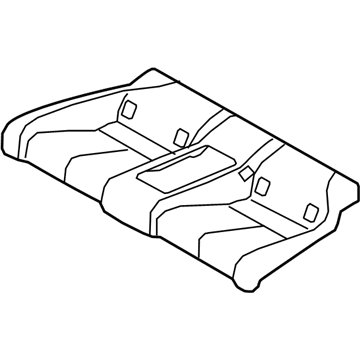 Infiniti 88320-5CA0A Trim Assy-Cushion, Rear Seat