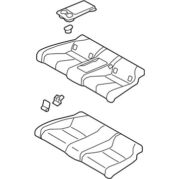 Infiniti 88300-5CA0A Cushion Assy-Rear Seat