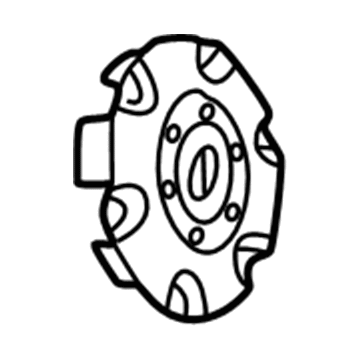 GM 9593402 Hub Cap ASSEMBLY *Silver K