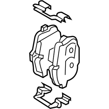 BMW 34-21-6-890-354 REPAIR KIT, BRAKE PADS ASBES