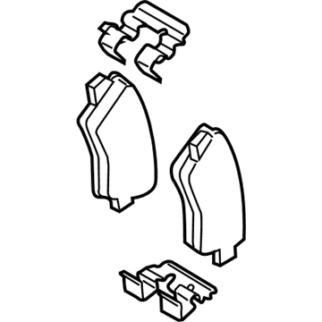 Hyundai 58302-J3A40 Rear Disc Brake Pad Kit