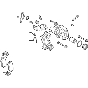 Kia 58230J3400 Rear Wheel Brake Assembly