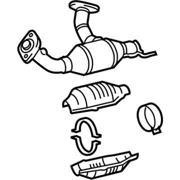 Toyota 17450-50120 Converter & Pipe