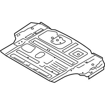 Hyundai 65513-S8000 Panel Assembly-Rear Floor, RR