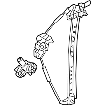 Lexus 69840-50080 Regulator Assembly, Rear Door Window