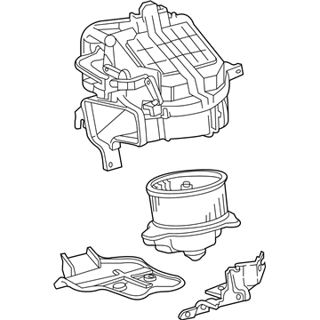 Toyota 87130-08010 Blower Assy, Heater, Front