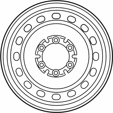 Toyota 42611-35390 Wheel, Spare