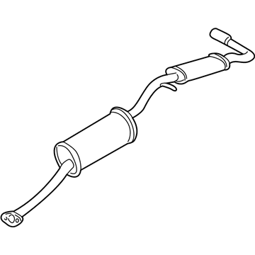 Nissan 20100-7B000 Exhaust, Main Muffler Assembly