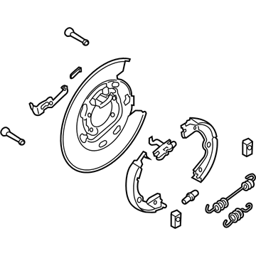 Kia 58270D3000 Packing Rear Brake Assembly, Right