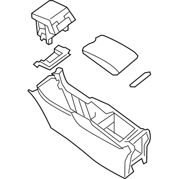 Infiniti 96910-5UC2A Box Assy-Console, Center