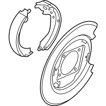 Nissan 44000-EA07B Brake Assembly-Parking Rear RH