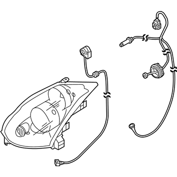 Infiniti 26025-AM801 Headlamp Housing Assembly, Right