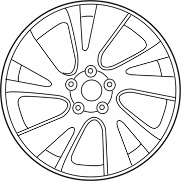 Nissan 40300-9PM0A Aluminum Wheel