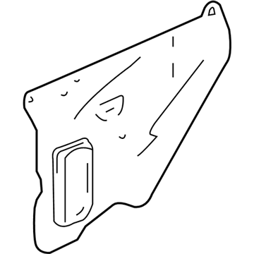 Honda 72861-SDA-A00 Seal, L. RR. Door Hole