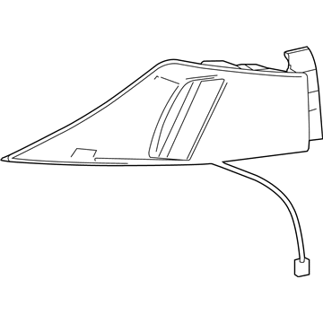 Lexus 81551-53270 Lens & Body, Rear Combination Lamp