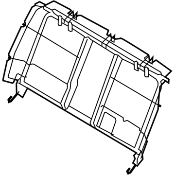 Ford 8A5Z-54613A38-A Seat Back Frame