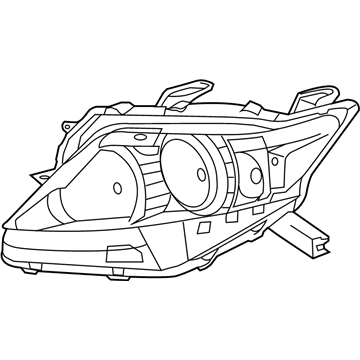 Lexus 81170-48680 Headlamp Unit Assembly, Left