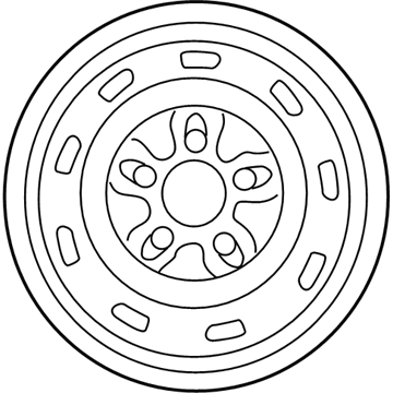 Nissan 40300-0B010 Wheel Assy-Disc