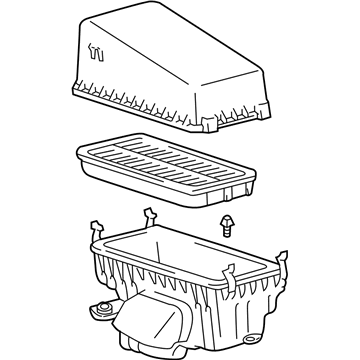 Toyota 17700-74543 Air Cleaner Assembly