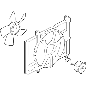 Nissan 21481-1FC0A Motor Assy-Fan & Shroud