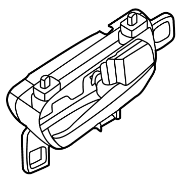 Nissan 80670-5RB0A Handle Assembly Door Inside Passenger Side