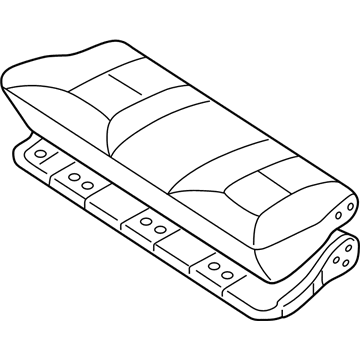 Nissan 89300-7B202 Cushion Assy-3RD Seat