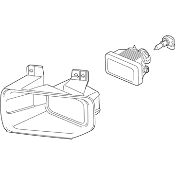 Ford FL3Z-15200-A Fog Lamp Assembly