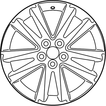 Lexus 4261A-48123 Wheel, Disc Chrome P