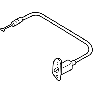 Hyundai 81590-25001 Catch & Cable Assembly-Fuel Filler