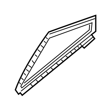 Nissan 82273-6CA0A WEATHERSTRIP - Rear Corner, LH