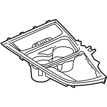 BMW 51-16-9-323-675 Trim, Centre Console, Sliding Cover, Front