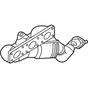 BMW 18-40-7-514-498 Exchange. Exhaust Manifold With Catalyst