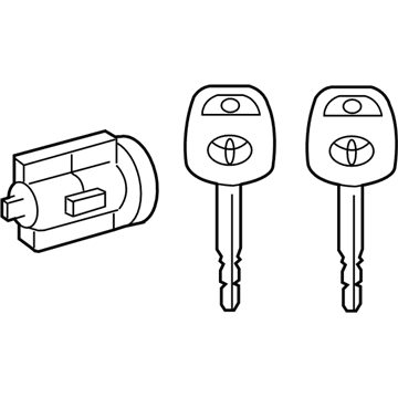 Toyota 69057-04030 Cylinder & Keys