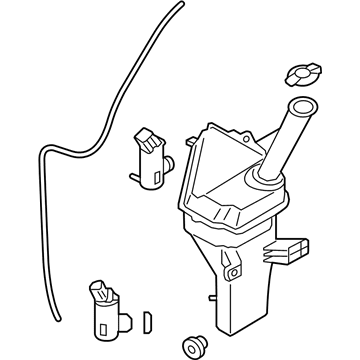 Hyundai 98610-F2000 Reservoir & Pump Assembly-Washer