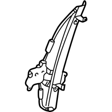Infiniti 80720-2Y00A Rear Door Window Regulator Assembly, Right
