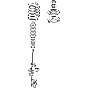 Honda 51602-SLN-A14 Shock Absorber Assembly, Left Front